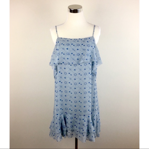 Avec les Filles “Dylan” blue slip dress sundress - Picture 2 of 8
